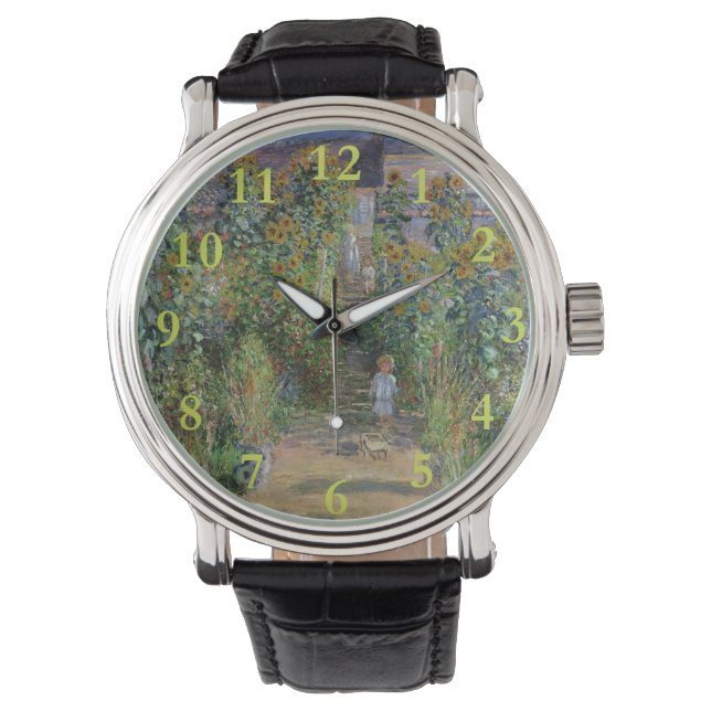 Montre Monet Garden Vetheuil Impressionim Peinture (devant)