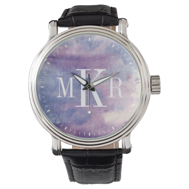 Montre Monogramme | Brume pourpre II (devant)