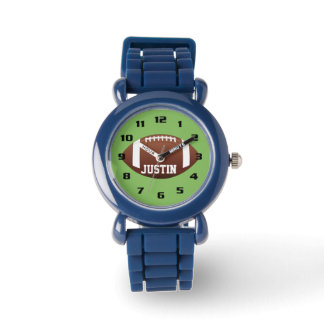 Montre Monogramme cool avec nom Football kids