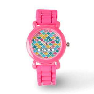 Montre Monogramme couleur sirène échelles
