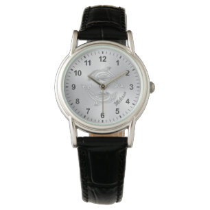 Montre Monogramme Dauphins Argentés Côtiers