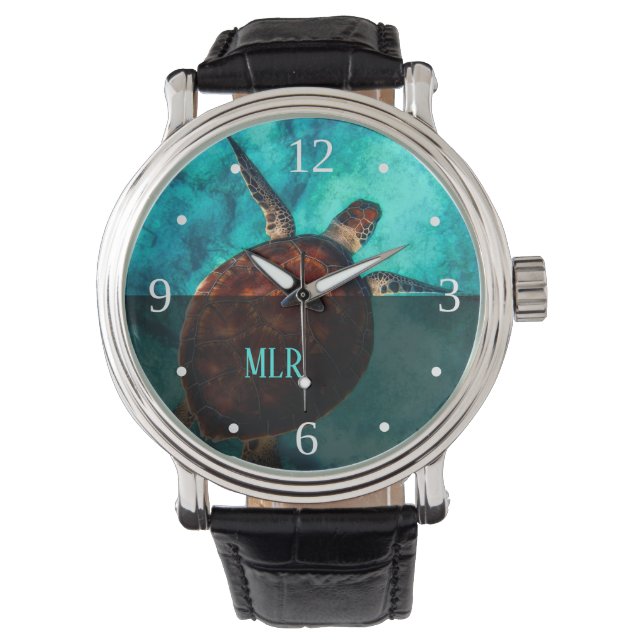 Montre Monogramme de Honu à la tortue hawaiienne (devant)