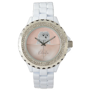 Montre Monogramme de la Parties scintillant d'or de la Ch