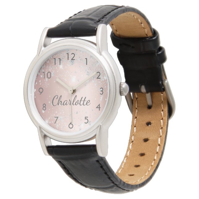Montre monogramme d'or rose (Incliné)