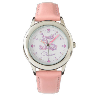 Montre Monogramme E Girls doodletter art Eliana