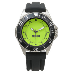Montre Monogramme électrique de décor de couleur d'acce