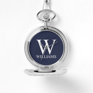 Montre Monogramme et nom personnalisés classiques