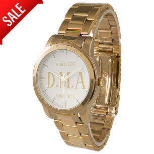 Montre Monogramme Femmes Monographie Personnalisée Élégan