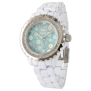 Montre Monogramme Fleurs lunaires