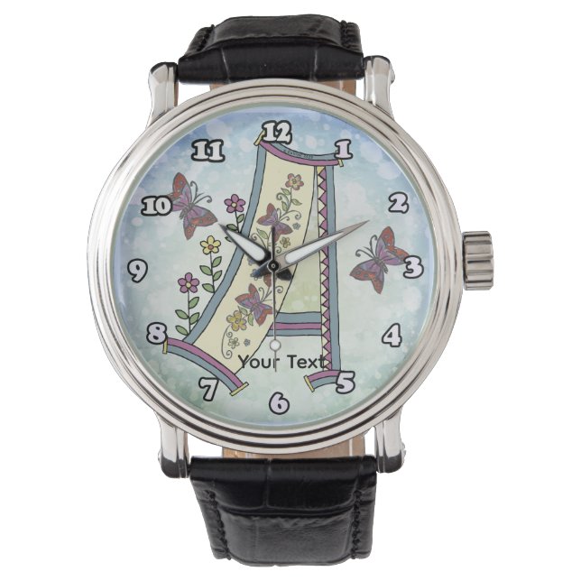 Montre Monogramme floral A (devant)