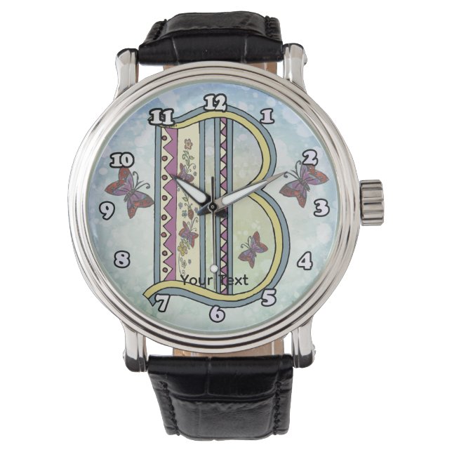 Montre Monogramme floral B (devant)