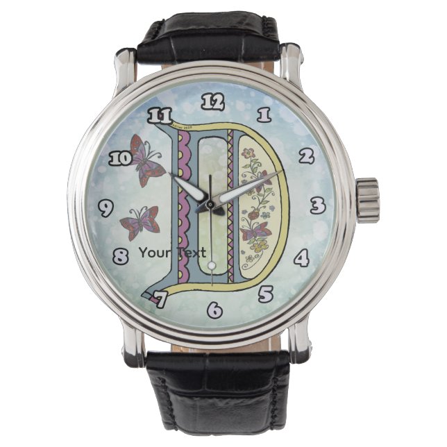 Montre Monogramme floral D (devant)