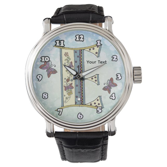 Montre Monogramme floral E (devant)