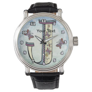 Montre Monogramme floral J