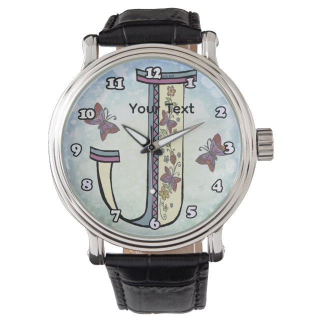 Montre Monogramme floral J (devant)