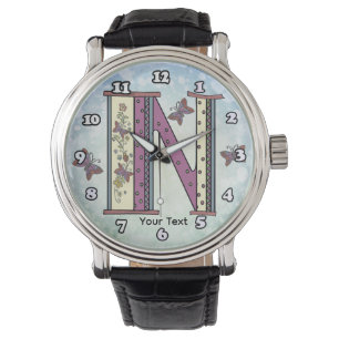 Montre Monogramme floral N