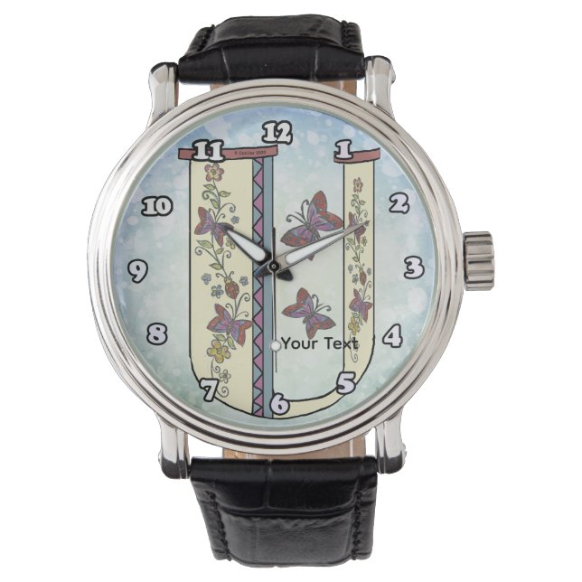 Montre Monogramme floral U (devant)