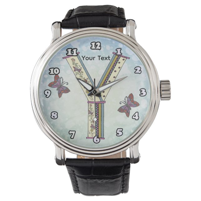 Montre Monogramme floral Y (devant)
