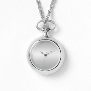 Montre Monogramme Gris rustique et blanc Turquoise Argent