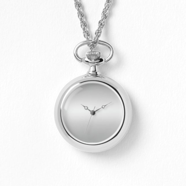 Montre Monogramme Gris rustique et blanc Turquoise Argent (Recto)