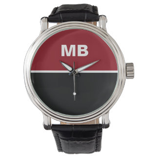 Montre Monogramme homme d'affaires moderne