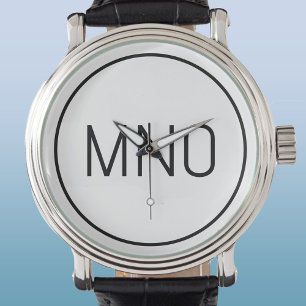 Montre Monogramme initial simple