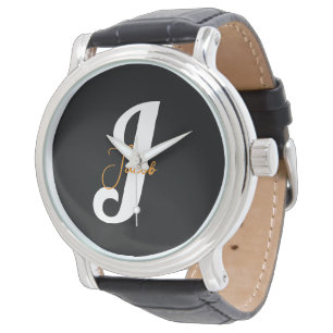 Montre Monogramme personnalisé - Design personnalisé élég