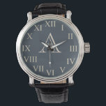 Montre Monogramme personnalisé Gray Hommes Big Watch Cade<br><div class="desc">Personnalisez cette montre design,  audacieuse,  de style vintage en changeant la lettre monogramme. Cette montre monogrammée classique est idéale pour les hommes ou les femmes.</div>