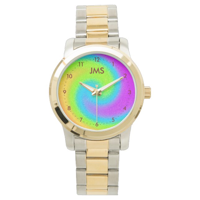 Montre Monogramme Psychedélique Yin & Yang Watch (devant)