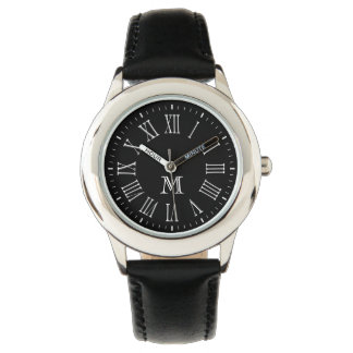 Montre Monogramme romain blanc