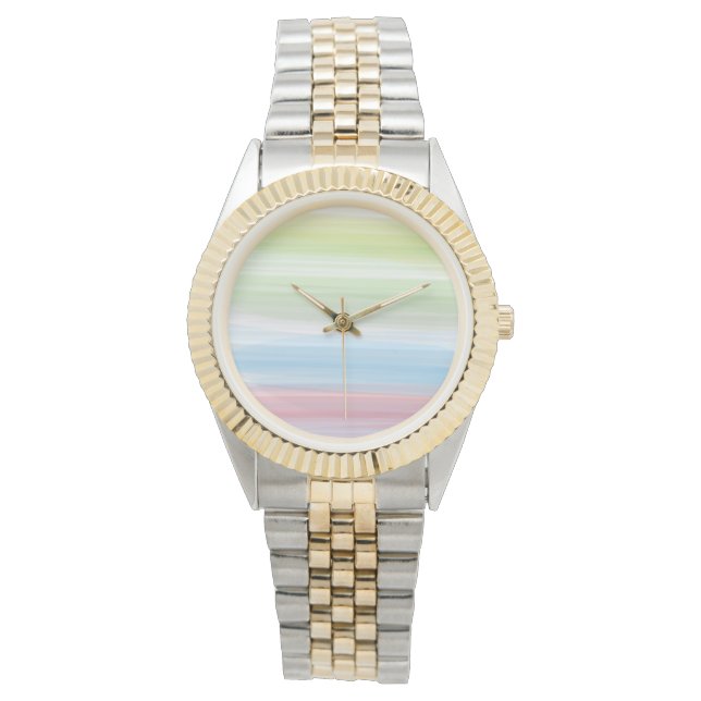 Montre Monogramme Rustique Multicolor Turquoise femmes (devant)