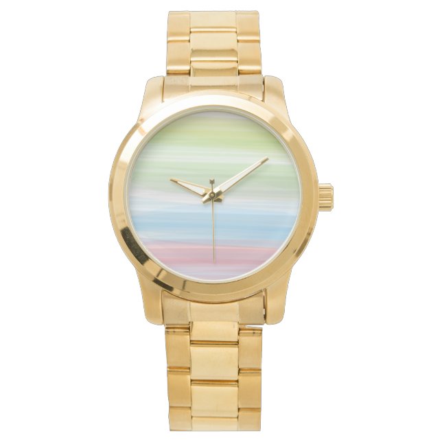 Montre Monogramme Rustique Multicolore Turquoise Femmes O (devant)