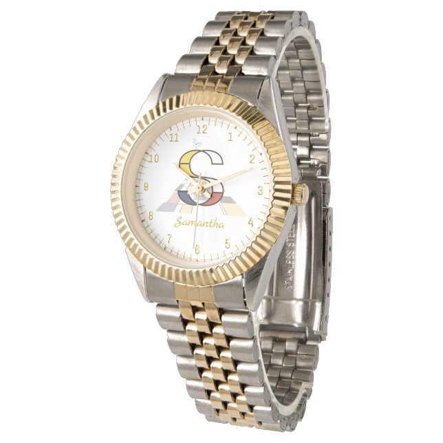Montre Monogramme "S" - Samantha (Incliné)