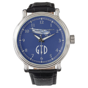 Montre Monogramme volant Chrome Cessna de l'aéronef sur b