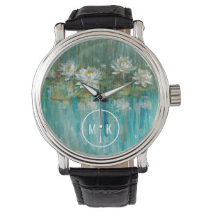 Montre monogramme Water Lily Pond