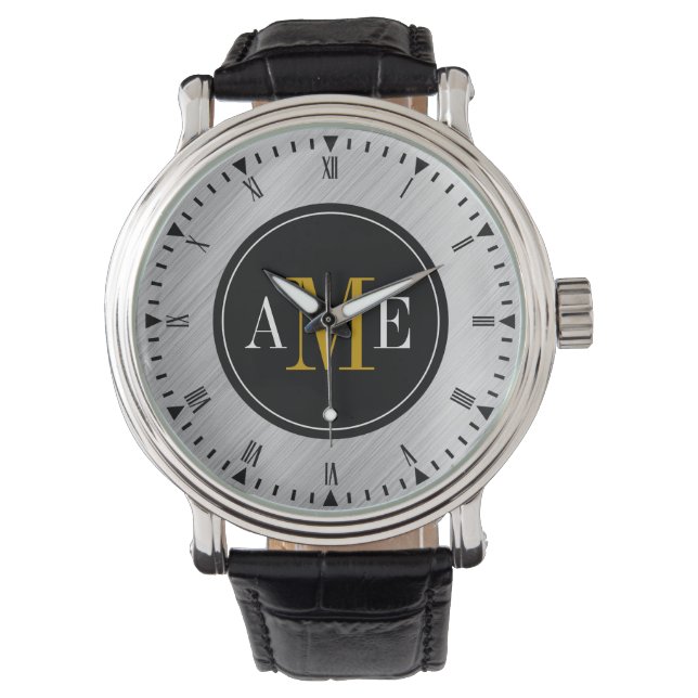Montre Monographie Jaune Classique Homme (devant)
