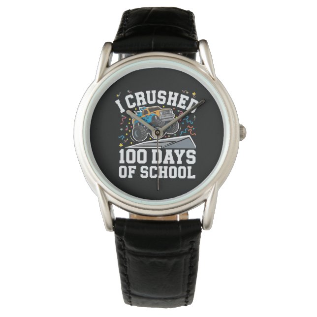 Montre Monstre de camion 100 jours d'école 100e jour d'éc (devant)