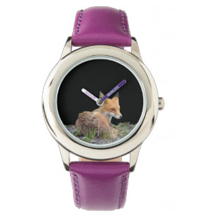 Montre Montre-cadre ajustable pour enfant avec renard