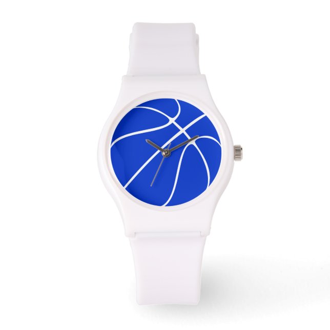 Montre Montre-poignet de basketball bleu femmes (Recto)