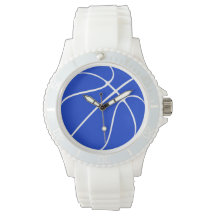 Montre-poignet de basketball bleu femmes