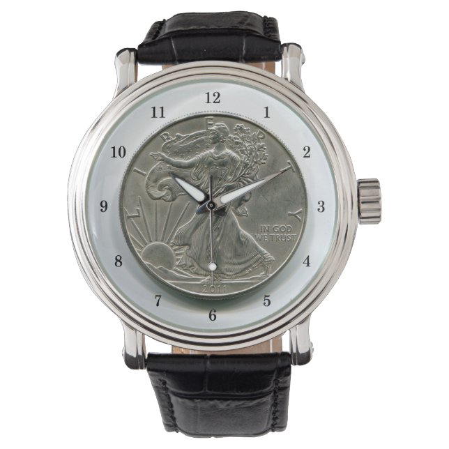 Montre Montre-poignet Lady Liberty Dollar Argent (devant)
