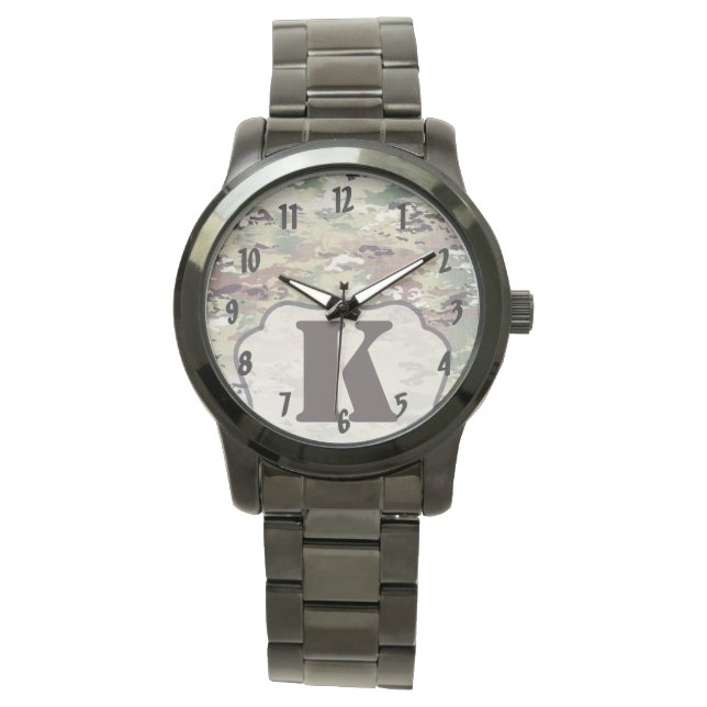 Montre Montre-poignet personnalisé Armée OCP Camo Camo Un (devant)