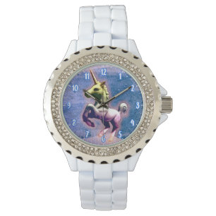 Montre Montre-poignet Unicorne (bleu)