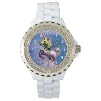 Montre Montre-poignet Unicorne (bleu)