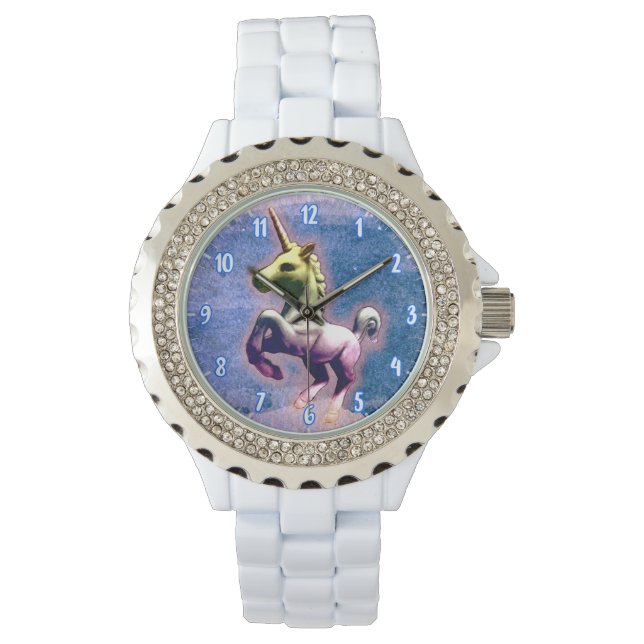 Montre Montre-poignet Unicorne (bleu) (devant)