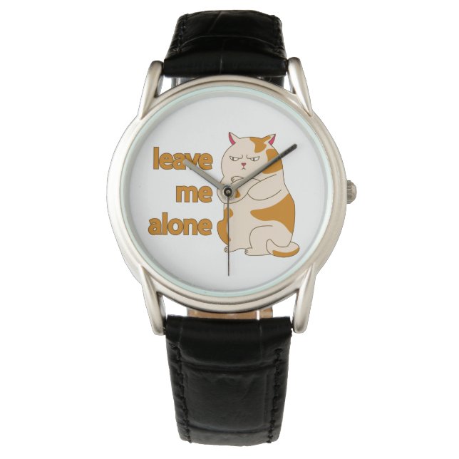 Montre Moody Grosse cat me laisse tranquille (devant)
