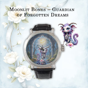 Montre Moonlit Bones – Gardien des Rêves Oubliés.