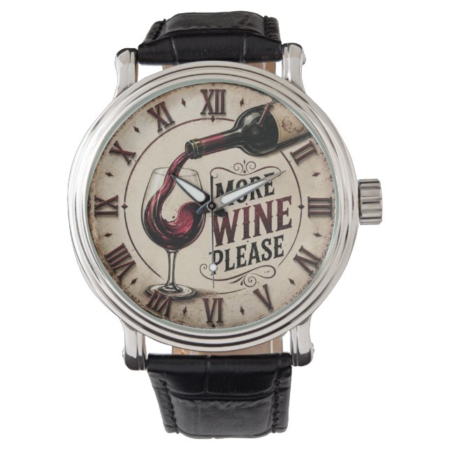 Montre More Wine Please Rustic Vineyard Home Bar (devant)