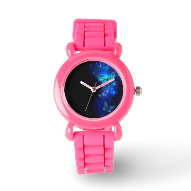 Montre Morpho Butterfly in the Dark Background (Recto)