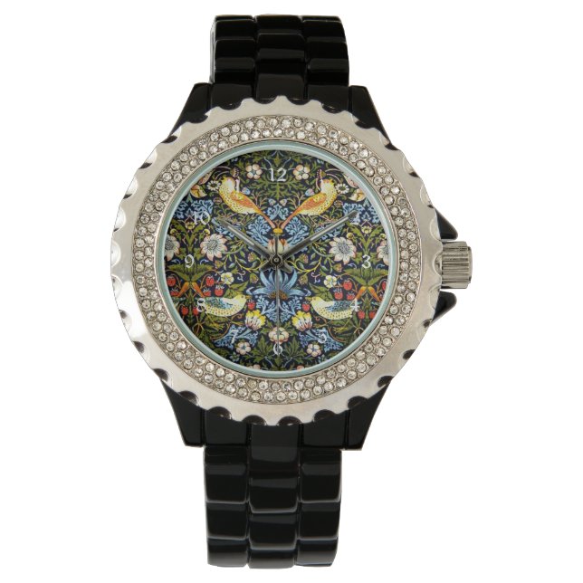Montre Morris - Strawberry Thief, design célèbre, (devant)